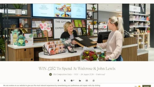 Waitrose And John Lewis E-Voucher