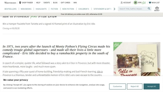 Hamper Paulette From Tariette And A Signed Eric Idle Print