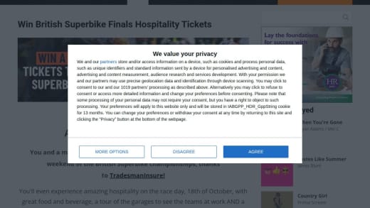British Superbike Finals Hospitality Tickets