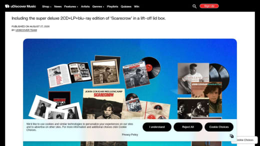 John Mellencamp Scarecrow Box Set
