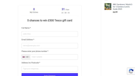 Tesco Gift Card