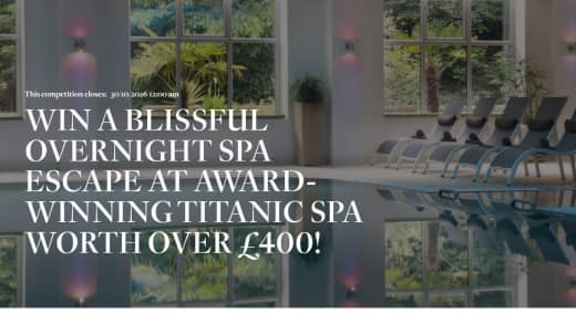 Overnight Spa Escape At Titanic Spa