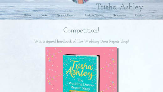 Signed Hardback The Wedding Dress Repair Shop By Trisha Ashley