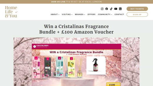 Cristalinas Home Fragrance Bundle + £100 Amazon Voucher