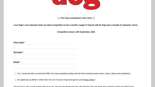 Month's Supply Of Toplife Milk For Dogs Plus A Bundle Of 'Pawtastic' Merch