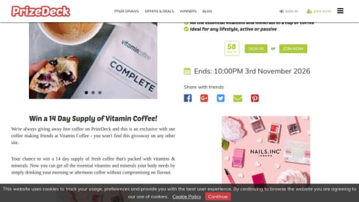 Two Weeks Supply Of Vitamin Coffee