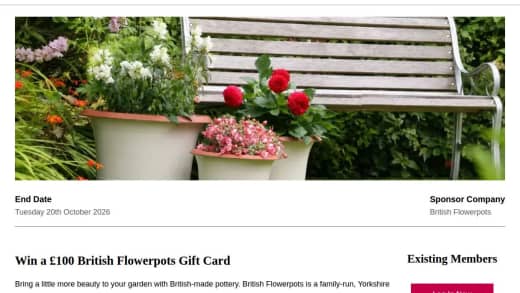 British Flowerpots Gift Card