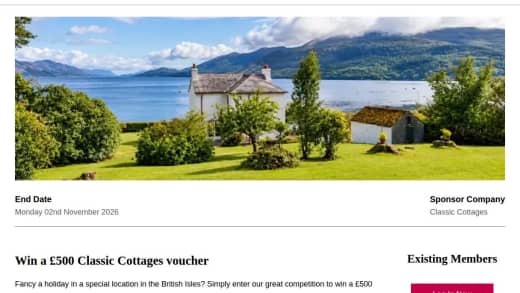 Classic Cottages Voucher