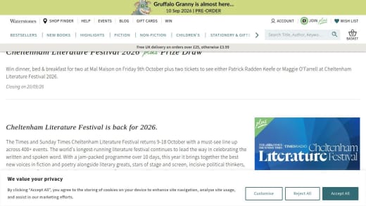Cheltenham Literature Festival Tickets & Hotel Stay