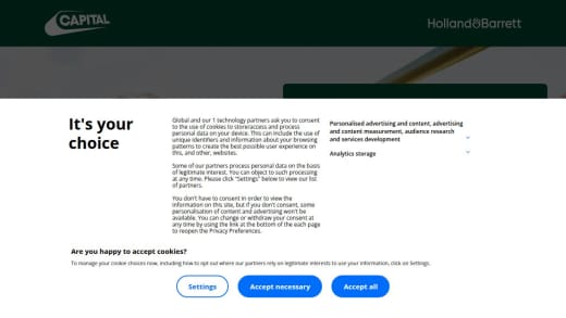 £1,000 To Spend With Holland & Barrett
