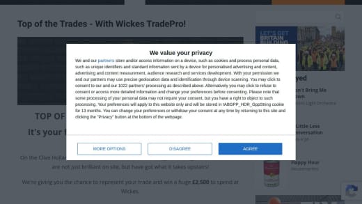 £2,500 Wickes Voucher