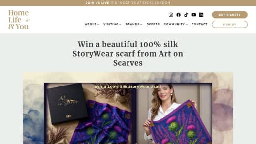 Thistle & Heather 100% Classic Silk Scarf