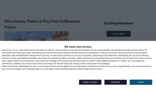 Family Palace & Play Pass To Blenheim Palace