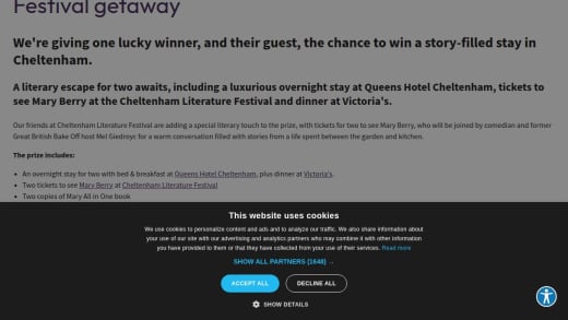 Ultimate Cheltenham Literature Festival Getaway
