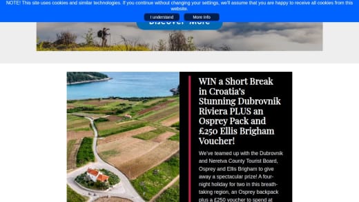 Short Break In Croatia, Osprey Backpack And £250 Voucher