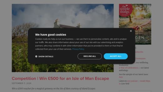 Isle Of Man Holiday Cottage Voucher