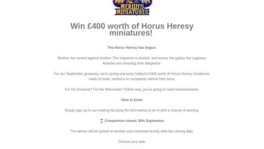 Horus Heresy Miniatures
