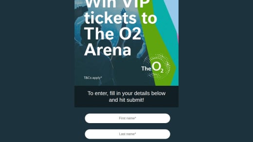 Pair Of Vip Tickets To The O2 Arena