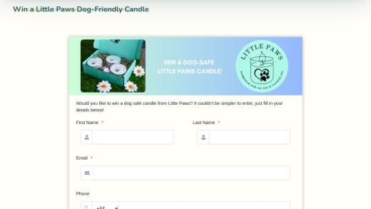 Little Paws Dog-Friendly Candle