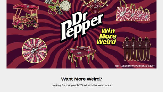 Dr Pepper Merchandise Prizes