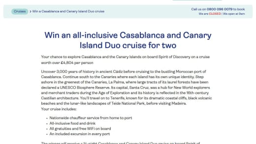 Casablanca & Canary Island Cruise