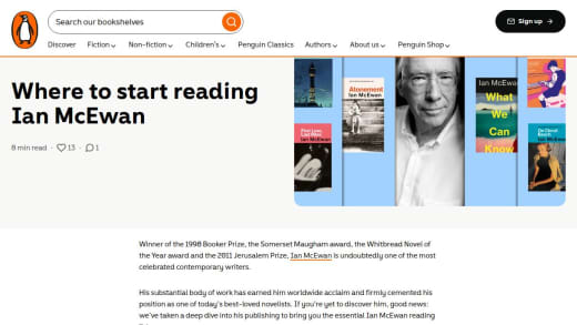 Bundle Of 8 Books Written By Ian Mcewan
