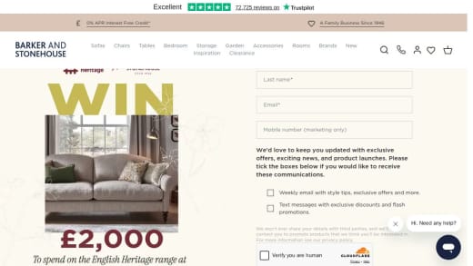 Barker & Stonehouse Shopping Spree