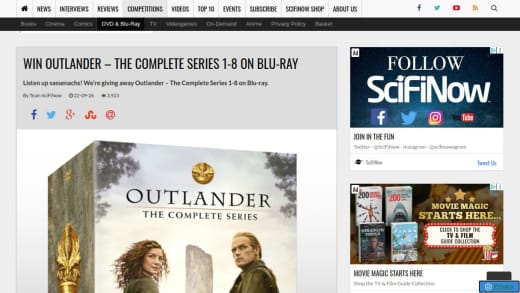 Outlander: The Complete Series 1-8 On Blu-Ray