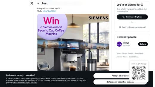 Siemens Bean To Cup Coffee Machine