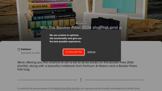 Booker Prize 2026 Shortlist And Fortnum & Mason Notebook
