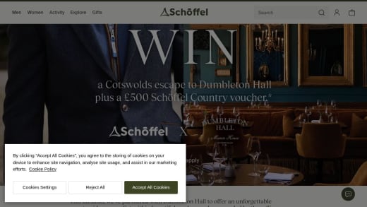 One-Night Stay At Dumbleton Hall And £500 Schöffel Country Voucher