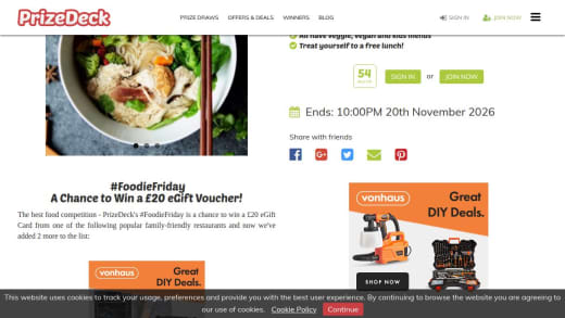 Foodie Voucher Of Your Choice