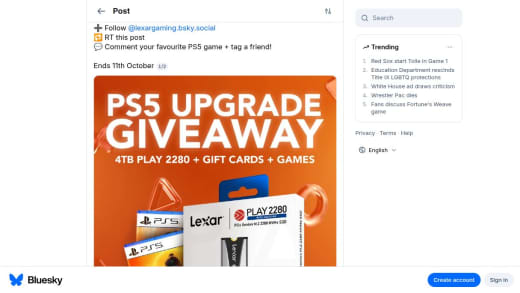 Lexar 4TB Play 2280 SSD And 3 PS5 Games