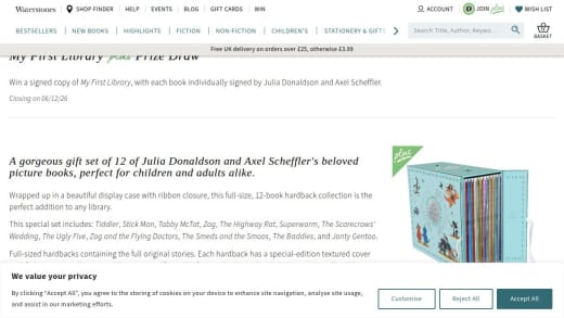 Signed Copy Of Julia Donaldson & Axel Scheffler's My First Library