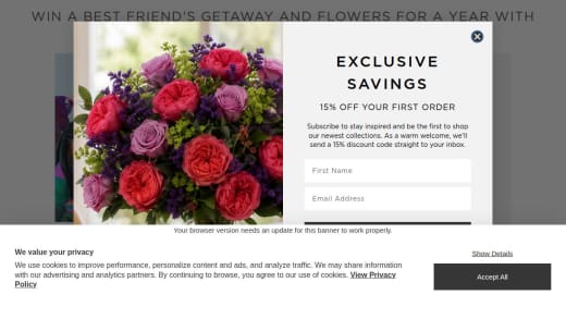 Isle Of Wight Glamping Getaway And Flowers For A Year