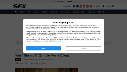 Blu-Ray Of Zombie Movie Colony