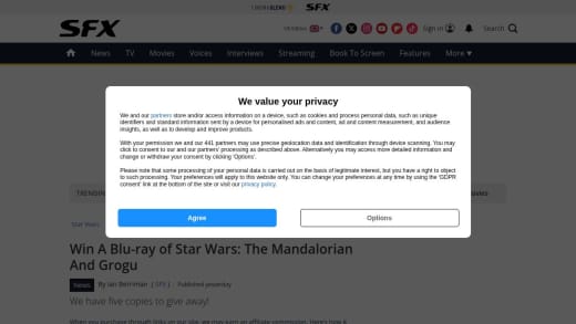 Blu-Ray Of Star Wars: The Mandalorian And Grogu