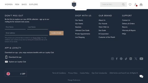 Fairfax & Favour Gift Card