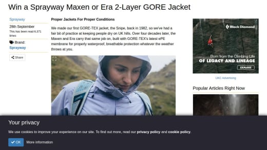 Sprayway Maxen Or Era 2-Layer Gore-Tex Jacket