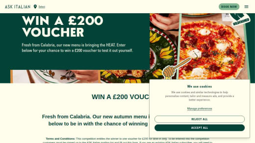 Ask Italian Dine-In Voucher