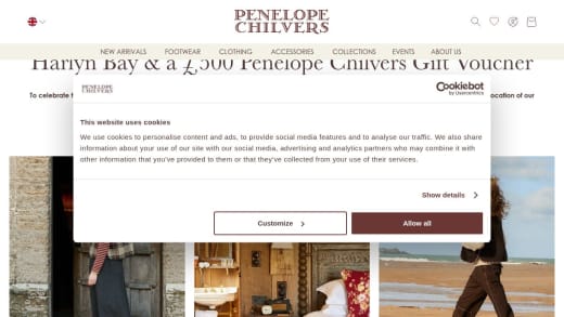 One-Night Stay At The Pig At Harlyn Bay And £500 Penelope Chilvers Voucher