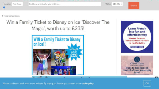 Family Ticket To Disney On Ice