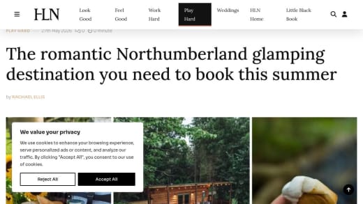 Treehouse Escape In Northumberland