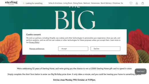 Sterling Home Gift Card