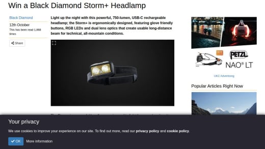 Black Diamond Storm 750-Lumen Headlamp
