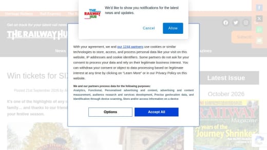 Tickets For Six On Santa's Steam Special