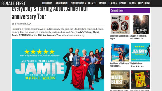 Four Tickets To See Everybody's Talking About Jamie