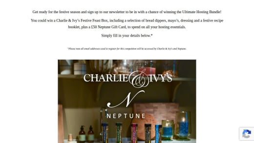 Charlie & Ivy's Festive Feast Box + £50 Neptune Gift Card