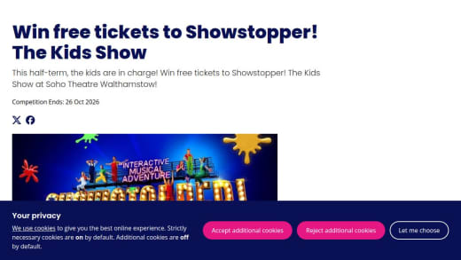 4 Tickets To Showstopper! The Kids Show