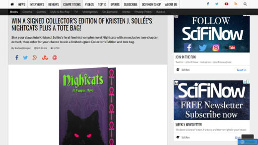 Signed Collector's Edition Of Nightcats Plus A Tote Bag